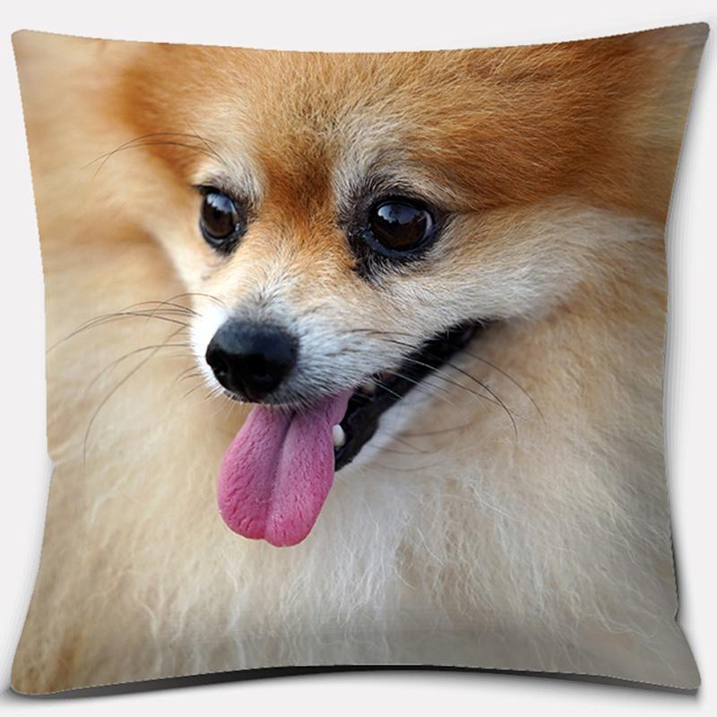 Dog Pattern Square Decorative Pillowcase Living Room Sofa Cushion Pillow  Home Decoration
