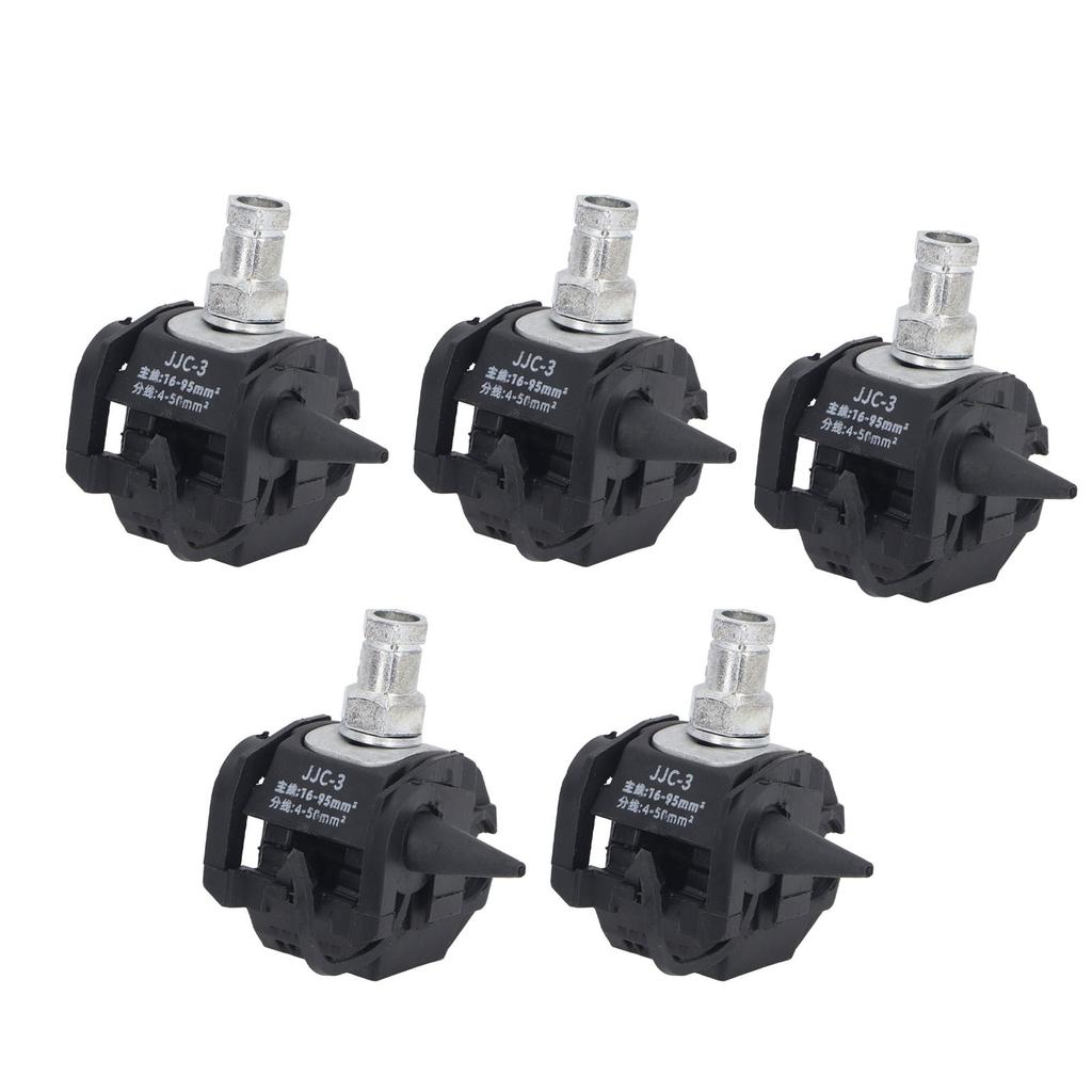 Insulation Piercing Connector 5 Pcs 1KV No Peeling Piercing Clamp High Low Voltage Cable Splitter Main Branch Line Connector
