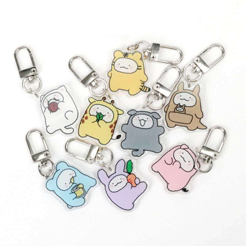 Anonymous Acrylic Keychain Animal pig