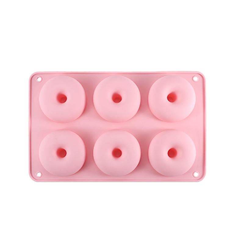 Silicone Baking Pan For Pastry Donuts Silicon Form Doughnut Mould DIY Cake Chocolate Dessert Bakery Tools 6 Full-Size Doughnuts