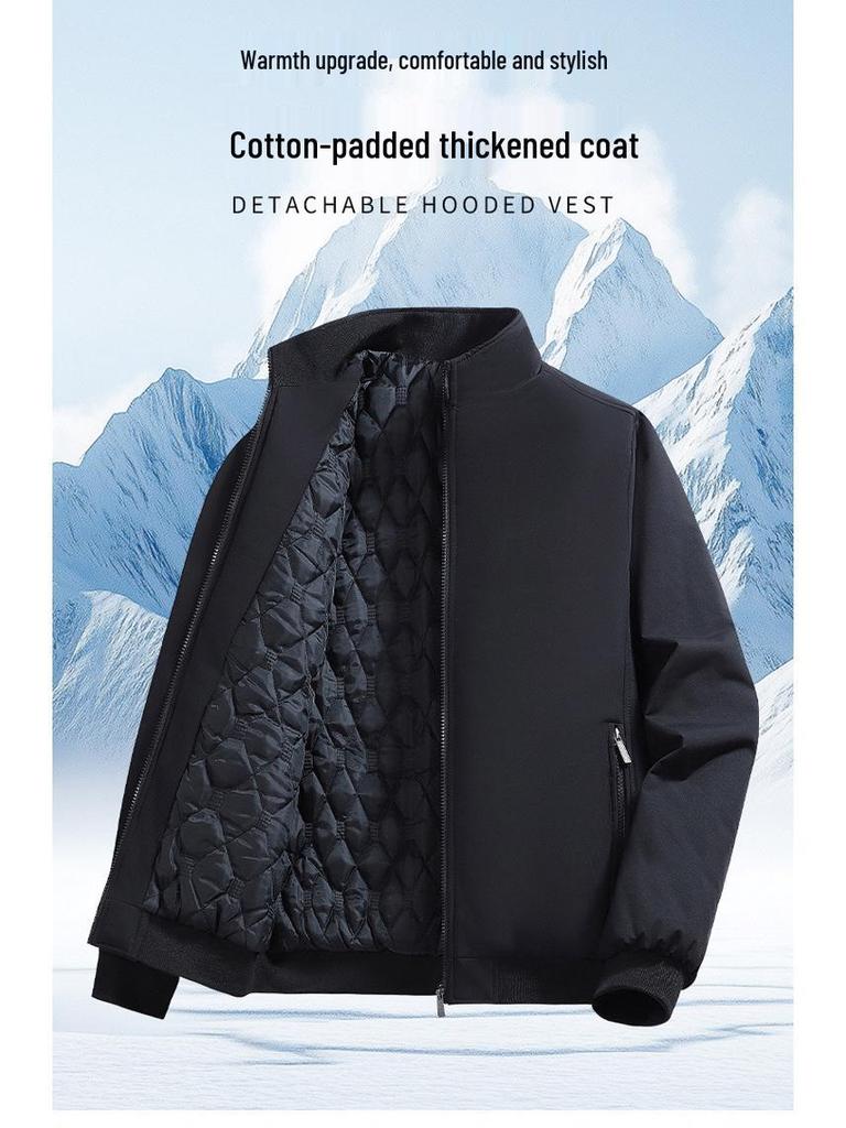 Men's Winter Fleece-Lined Thick Jacket – Trendy, Versatile, Warm, Cotton Padded Coat 2026