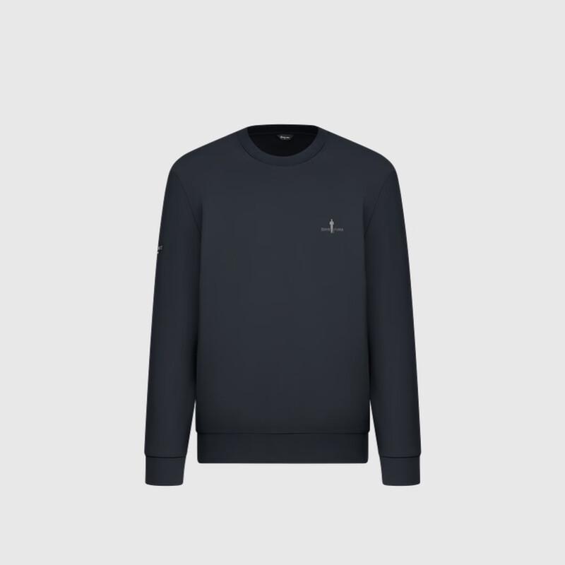 

BIYINLEFEN Men s Classic Black Letter Print Long Sleeve Sweatshirt M