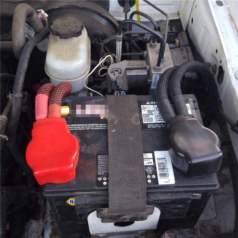 A14U-3X Battery Terminals(Heavy Duty) Battery Terminal Negative & Positive With Plastic Cover Made Of Lead Alloy Kit