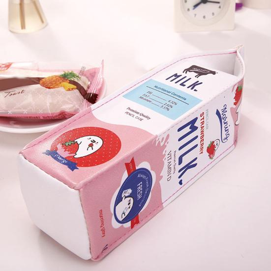 Pen Storage Bag Washable Large Capacity Faux Leather Zipper Pens Storage Pouch for Boy