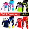 Motocross dişli seti çocuklar için 4 5 6 7 8 9 10 11 12 13 yaş Genç çocuk Motosiklet erkek kız Jersey Pantolon Kitleri yarış kıyafeti Off-road Enduro MX MTB