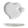 Hotel Ceramic Dumpling Plate with Vinegar Plate White Creative Love Shaped Personalized Vegetable Plates Special Tableware