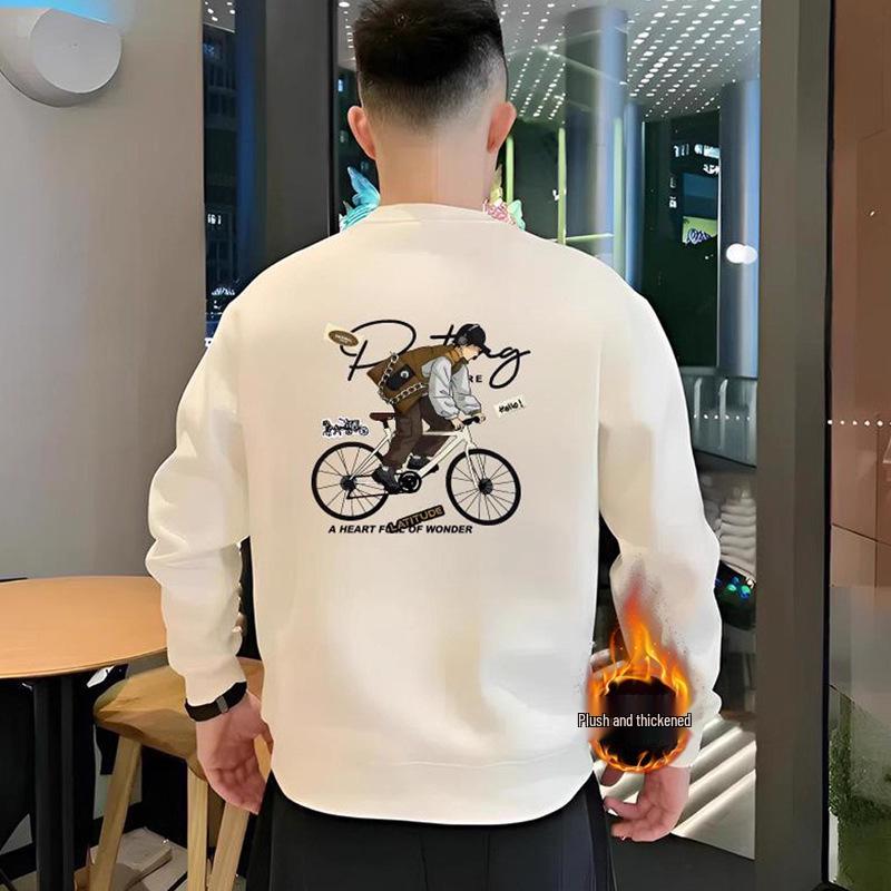 Men's Trendy Autumn/Winter Handsome Printed Heavyweight Hoodie - High-End Casual Fashion Top