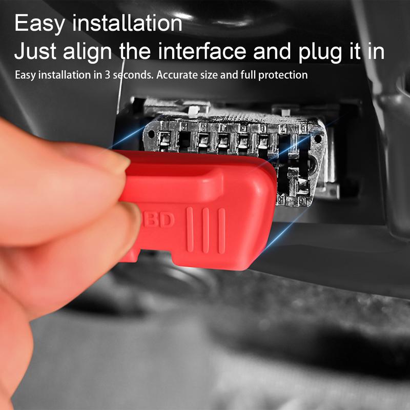 OBD Cover Lock Waterproof Vehicles Lid OBD Protector Silicone Protective Sleeve Car OBD silicone protective cover
