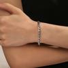 Half-Round Oval Thick Chain Bracelet Stainless Steel Non-Fading Lobster Clasp Vintage Jewelry for Retro Style Enthusiasts