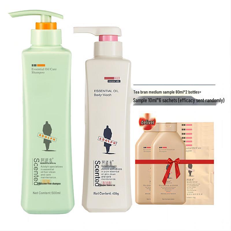 Adolph Silicone-Free Shampoo & Shower Gel Set