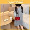 Adorable Mini Kids Shoulder Bag In Soft Velvet Stylish Crossbody With Strap Chain