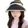 Sunscreen Hat Women's Large Brim UV Protection Summer Face Cover Empty Top Hat Sun Hat Outdoor Outing Cycling Sun Hat