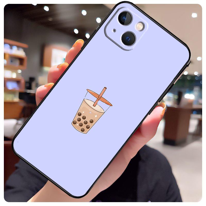 Boba Milk Tea Case For iPhone 13 Pro Max 16 15 11 12 14 17 Pro Max mini 15 16 Plus 16e 17 Air Phone Cover