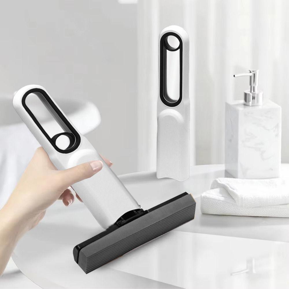 Powerful Squeeze Folding Mini Mop Wet and Dry Use Multifunctional Self-Squeezing Mop Portable Strong Absorbent Sponge Mop