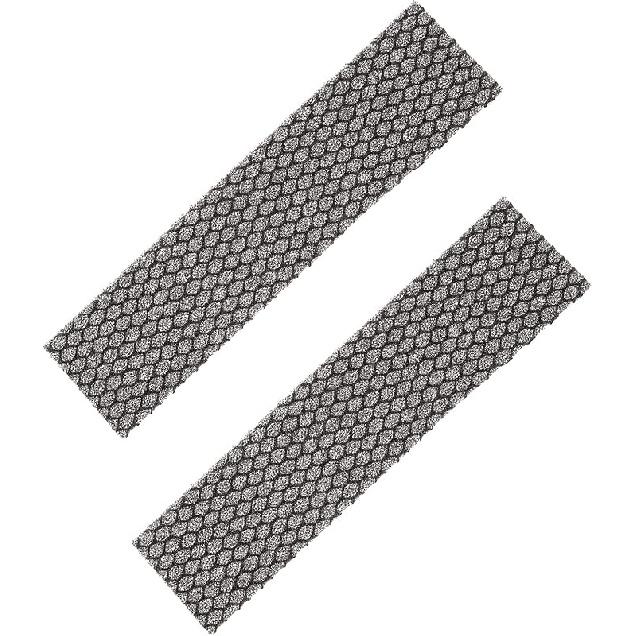 PATIKIL 8.5" x 2" x 0.2" Air Conditioner Foam Filter, 2 Pack Air Filtering Replacement Washable Reusable for Air Conditioning Purifiers, Black