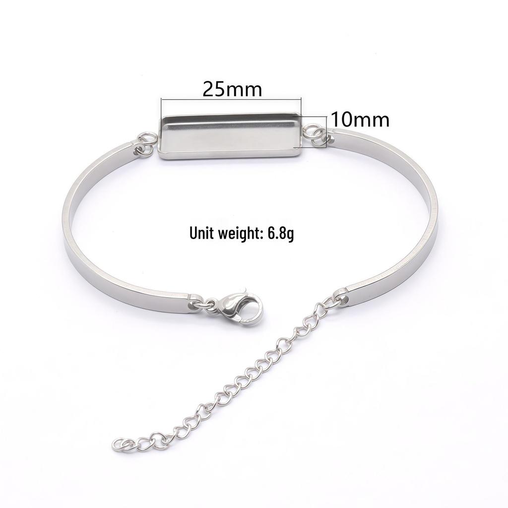 Edelstahl Mode DIY Armband Basis, Schmuckzubehör - Auf Lager