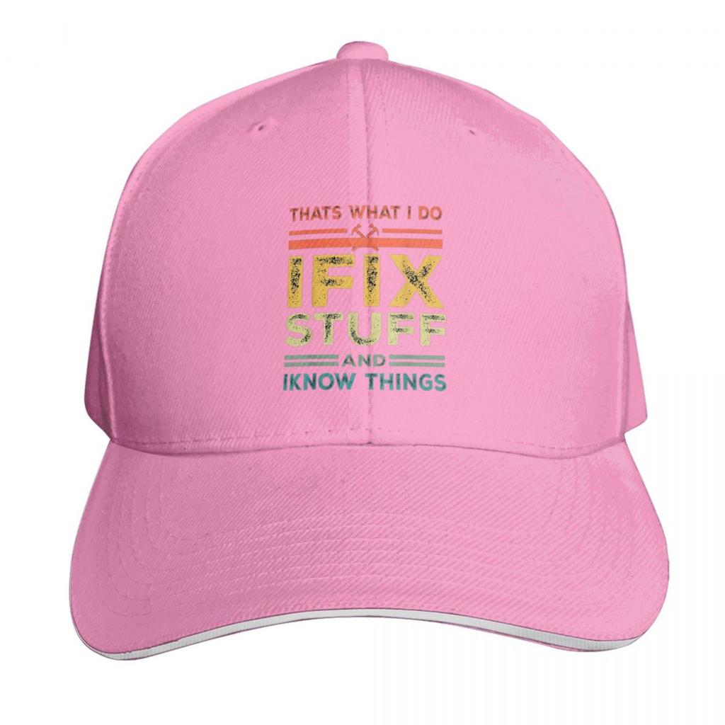 Thats What I Do I Fix Stuff And I Know Things Cap Fashion Casual Baseball Caps Adjustable Hat Hip Hop Unisex Baseball Hats