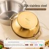 Guangyi 304 Stainless Steel Korean Noodle Bowl with Double Handles