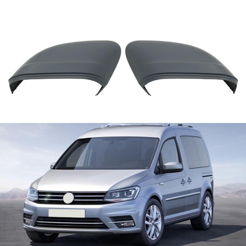 Rearview Mirror Cover Wing Glass Cover Cap for VW Caddy 2016- 2K5857527B 2K5857528B