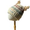 New Cute Christmas Red Antler Knitted Hat for Women in Autumn and Winter Thickened Fashionable Warm Plush Ear Protection Woolen Hat