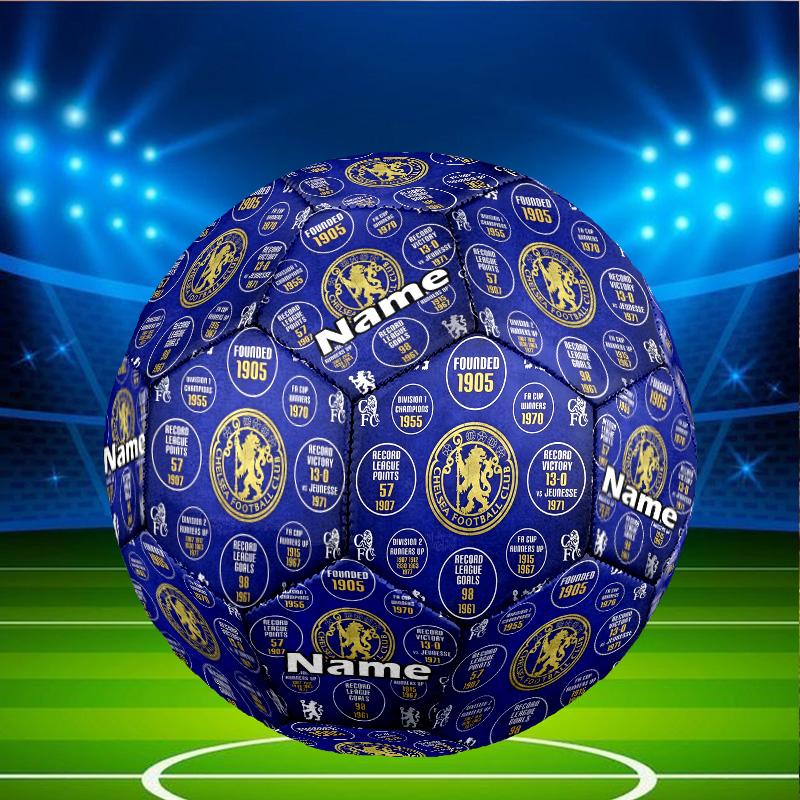 Benutzerdefinierter Name Personalisierter Chelsea F.C-A Druck Größe 5 Fußball Training & Spiel Fußball, für Team, Treten, Geschenk für Fußball-Enthusiasten