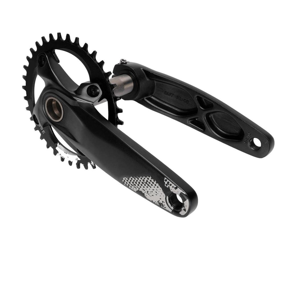 Angrenaj bicicletă, negru, gol, integrat, angrenaj pozitiv negativ, 36T, angrenaj cu suport inferior al angrenajului