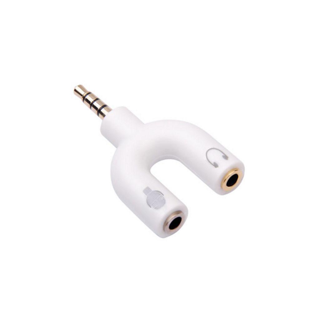 

3,5 мм стерео Y-розгалужувач Аудіо штекер на 2 жіночі роз єми для мікрофона та гарнітури Адаптер Новий