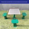 Outdoor Track Chess & Go Fitness Table