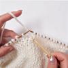 Häkelnadeln mit Holzgriff für Pullover Schals Garn Handarbeit Reparatur und Stricken Häkeln 2 Größen Vogelspitze Stricknadeln
