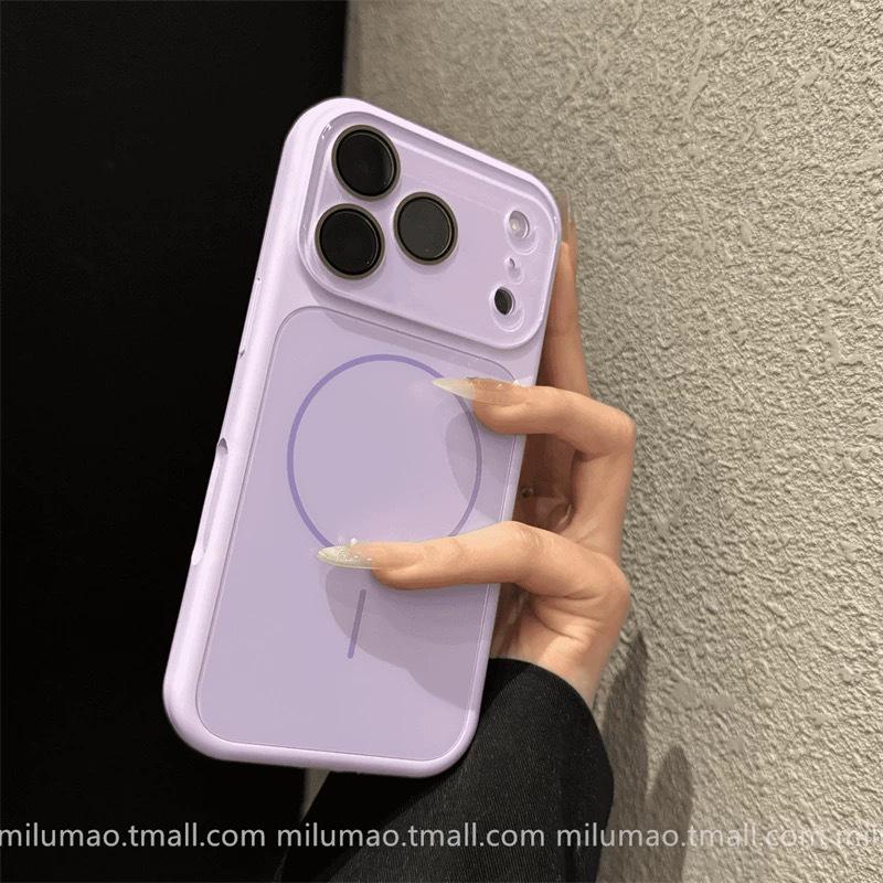 

High-End 17-Liquid Silicone Magnetic Phone Case for iPhone 17 Pro and Apple 15, Full Coverage, Instantly Transforms, Includes Buttons. iPhone 15 Pro
