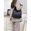 New knot leather woven shopping bag mother and child bag tote bag commuter large capacity underarm shoulder bag women
