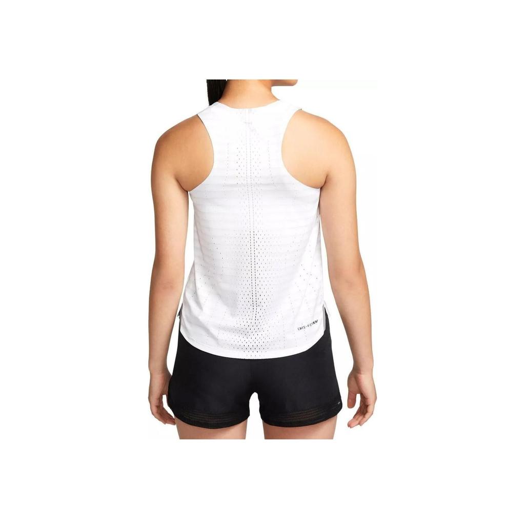 Nike Breathable Reflective Mesh Sleeveless Running Vest Women tops White DR5850-100