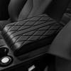 Wave Embroider PU Leather Car Armrest Mat Center Console Arm Rest Protection Cushion Auto Armrests Storage Box Cover Pad