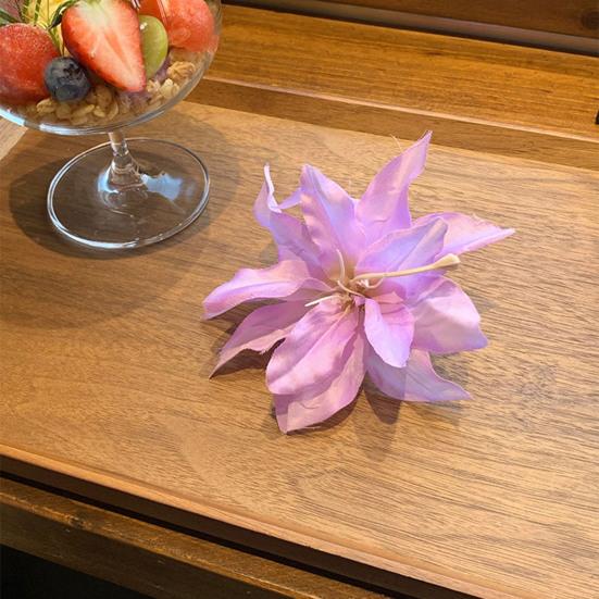 Spinka do włosów damska z bezpiecznym chwytem, realistyczny wzór kwiatowy, klips do włosów, nieblaknący, lekki, dekoracyjne akcesoria do włosów