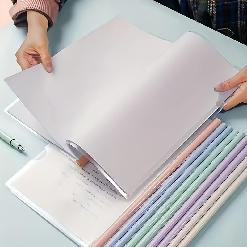 10 stuks/Set Willekeurige Kleur A4 Transparante Uitbreidbare Dossiermappen, Verdikte Ringbandklemmen voor Rapporten en CV's
