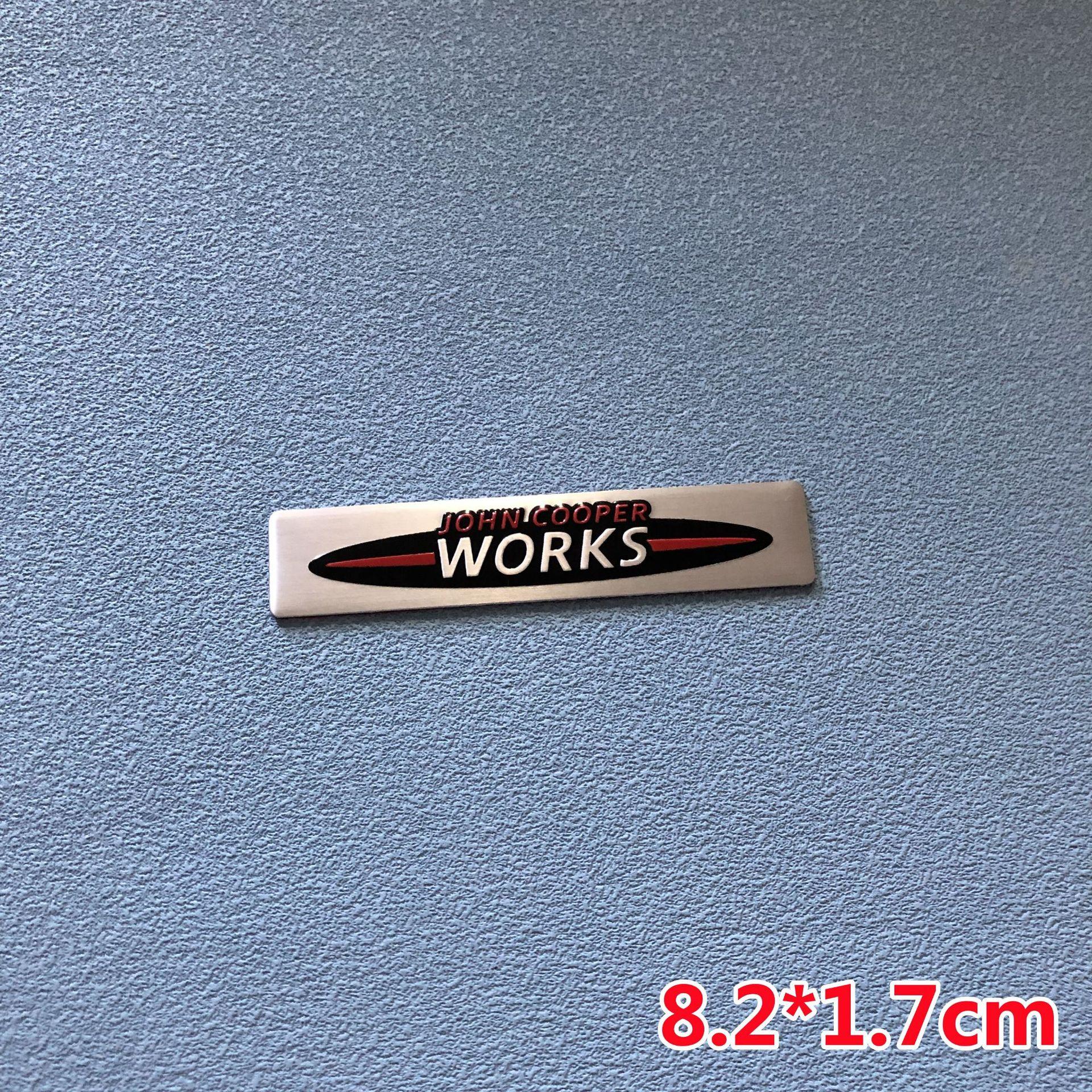 

3D Aluminum Car Stickers For Mini Cooper S JCW R53 R55 R56 R57 R60 F55 F56 Car Styling Auto Body Trunk Window Emblem Badge Decal