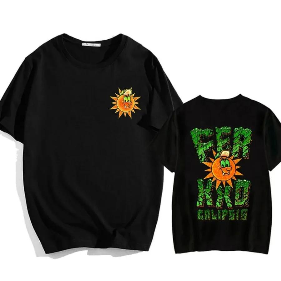 Rapper Feid Ferxxo T-shirts Ferxxocalipsis Album Merch Women Men Fashion Casual Short Sleeve Summer Oversized Tees Streetwear