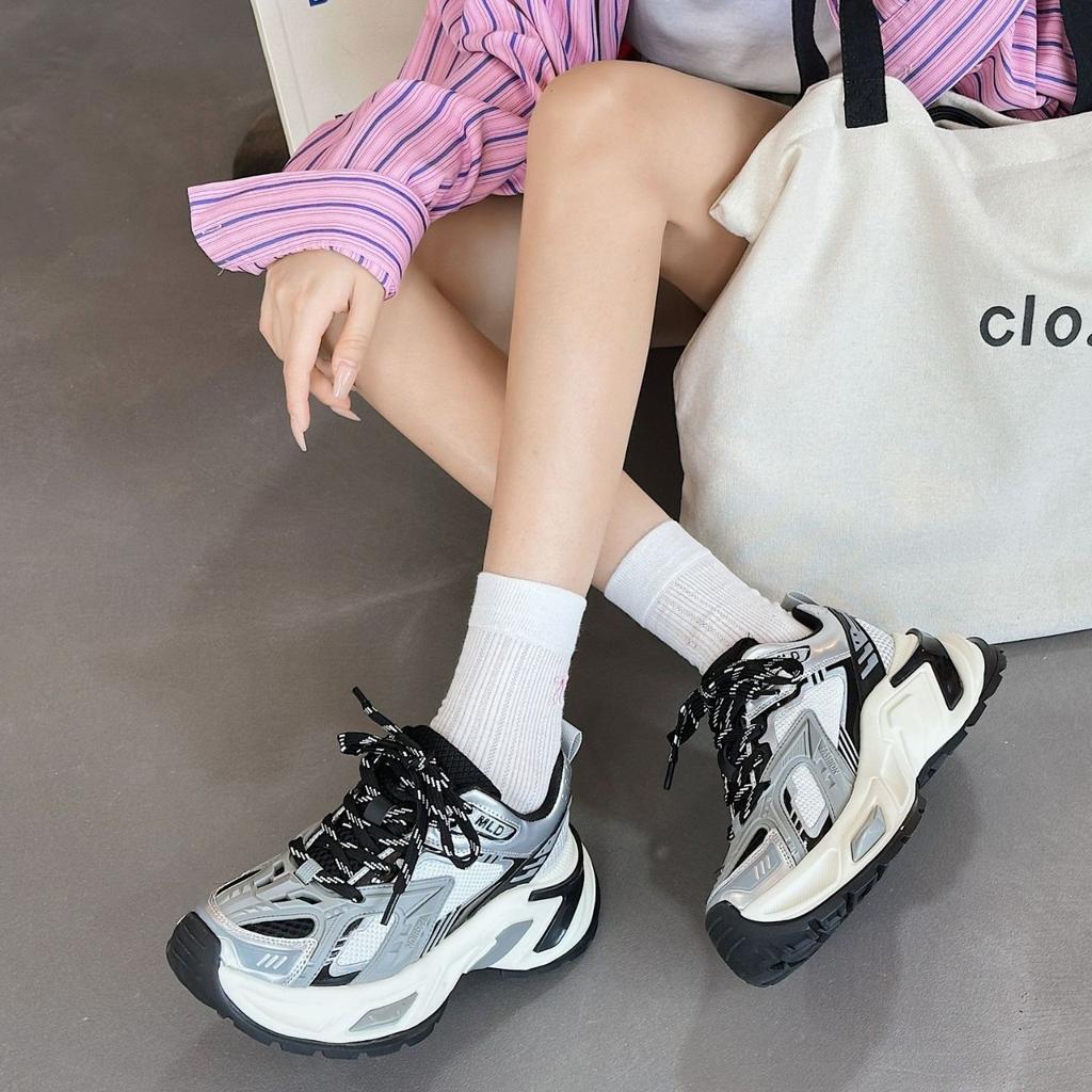 Retro dad shoes women's new couple thick-soled heightening trendy shoes versatile breathable sports casual shoes