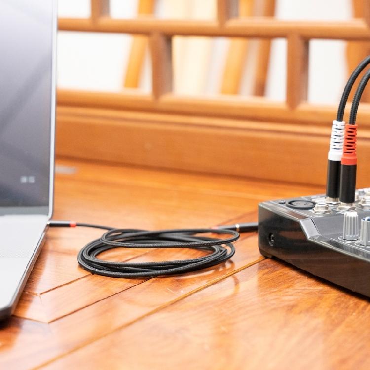 Dual 6.35mm Male To 3.5mm Female Cord 3.5mm To Dual 1/4 Audio Splitters Cable