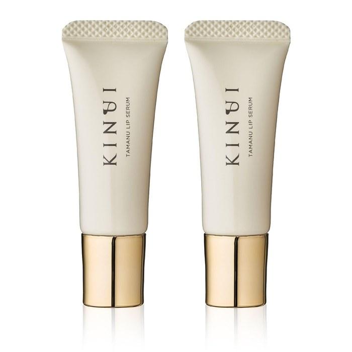 [Kinui] Tamanu Lip Serum 2-pack. Lip care serum with Vitamin C derivative, shea butter, ceramide, jojoba oil, and tamanu oil.