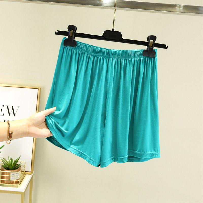 

Модальные свободные повседневные шорты женские летние тонкие домашние большие боксеры пижамные брюки больших размеров легче всего сочетать йога спортивные брюки Lake Blue M (recommended 40.00 kg-50.00 kg