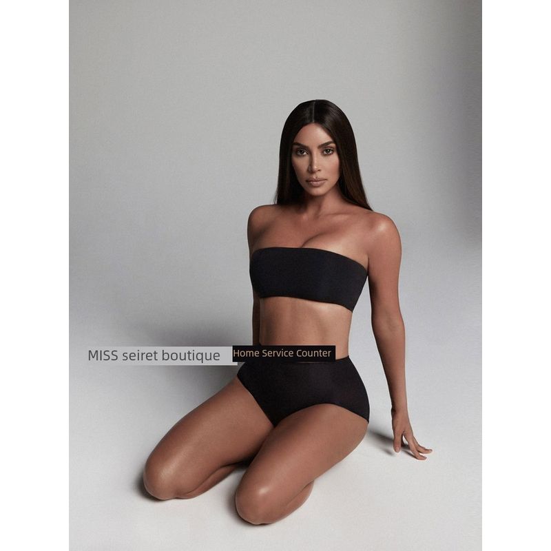 Kardashian Same Ski * Ms Four-Color Tube Top Solid Get Chest Paste Strapless Sexy Breathable Nude Feel Bra