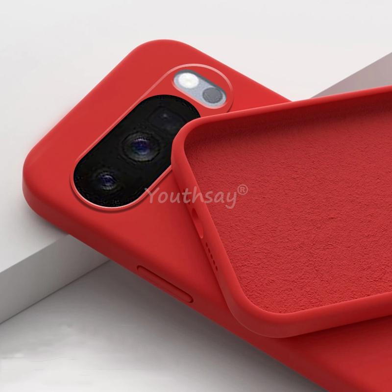 For Google Pixel 10 Pro Case Liquid Silicone Plain Case Pixel 10 Pro Cover TPU Anti-drop Protector Cover Pixel 10 Pro XL Case