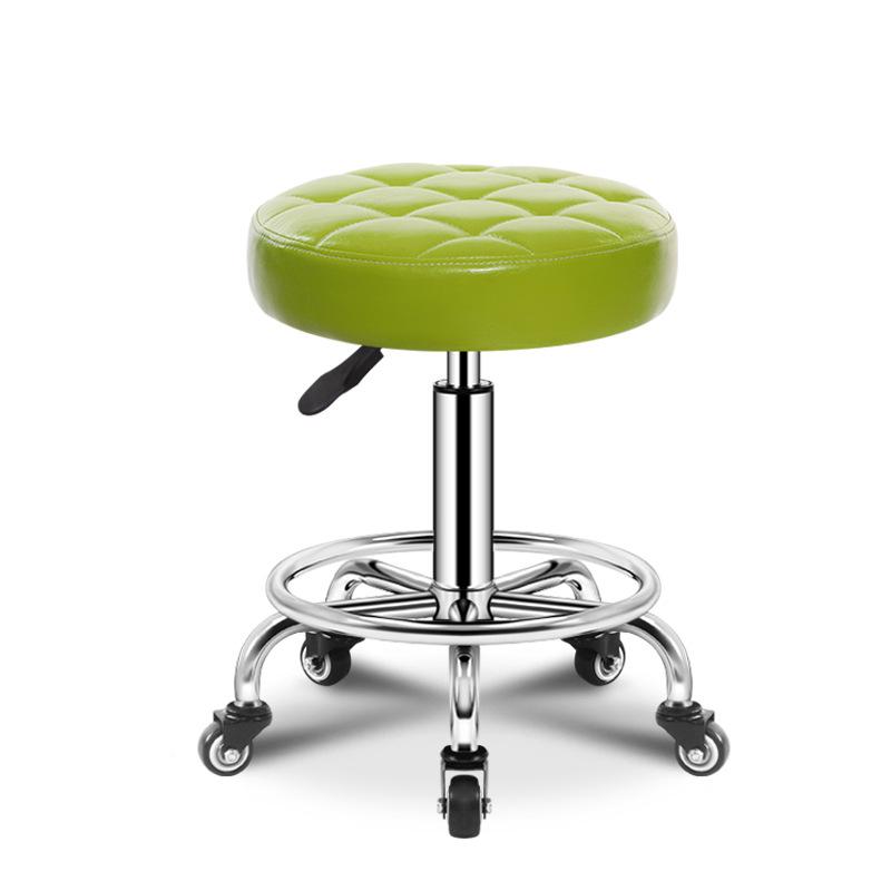Hairdressing Rotating Salon Stool - Large Barber & Beauty Chair with Rollers