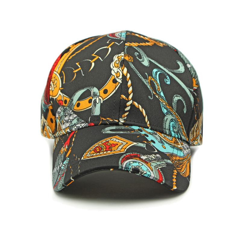Men's Spring Summer Cap Sunscreen Hat Women Print Baseball Cap
