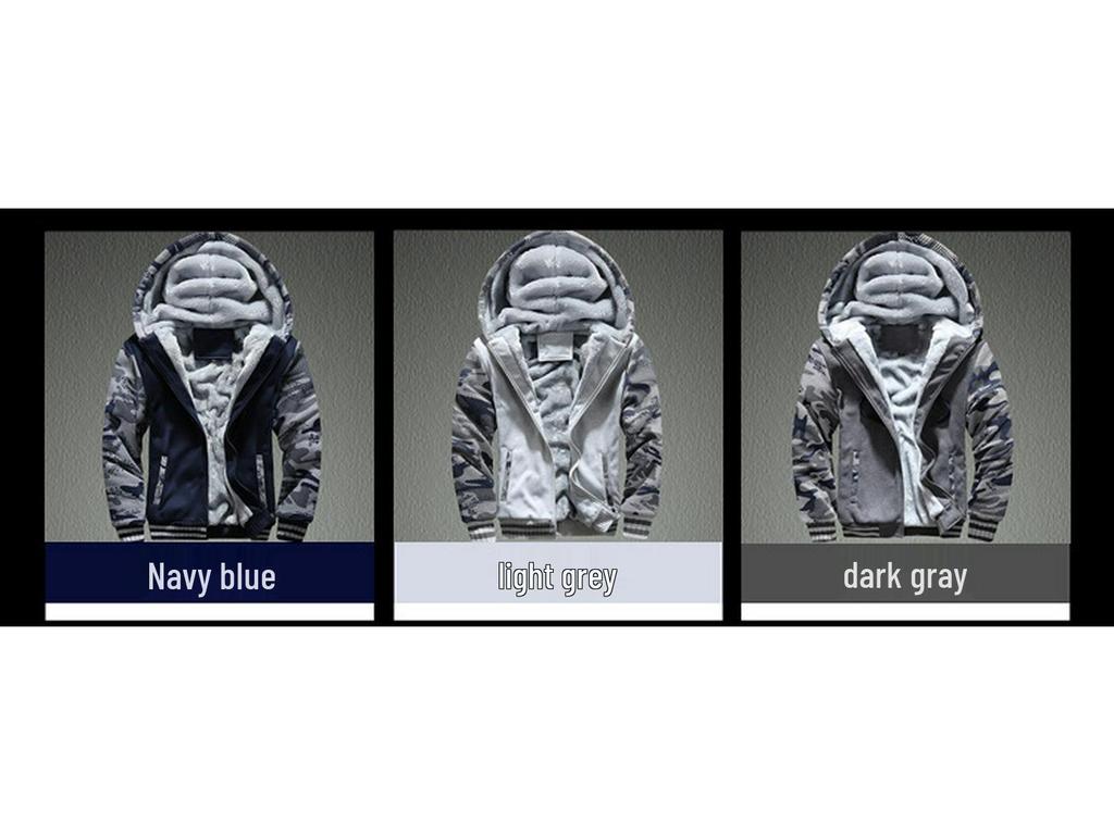 Men's Plus Velvet Cardigan - Autumn/Winter Sports Casual Sweatshirt