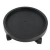 Rolling Plant Stand 4 Wheels Thickened Plastic Flower Pot Moving Tray for Home Garden Indoor Outdoor 34cm ID Black