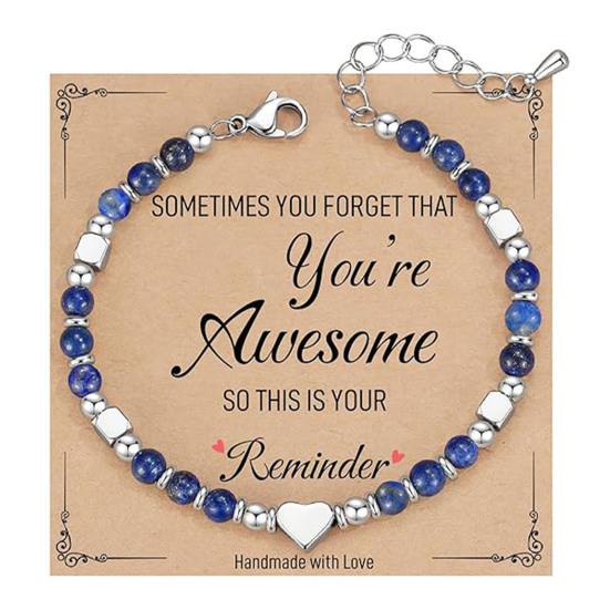 Women Bracelet Natural Stone Beads Adjustable Length Non-fading Bracelet Wear-Resistant Comfortable Accessories