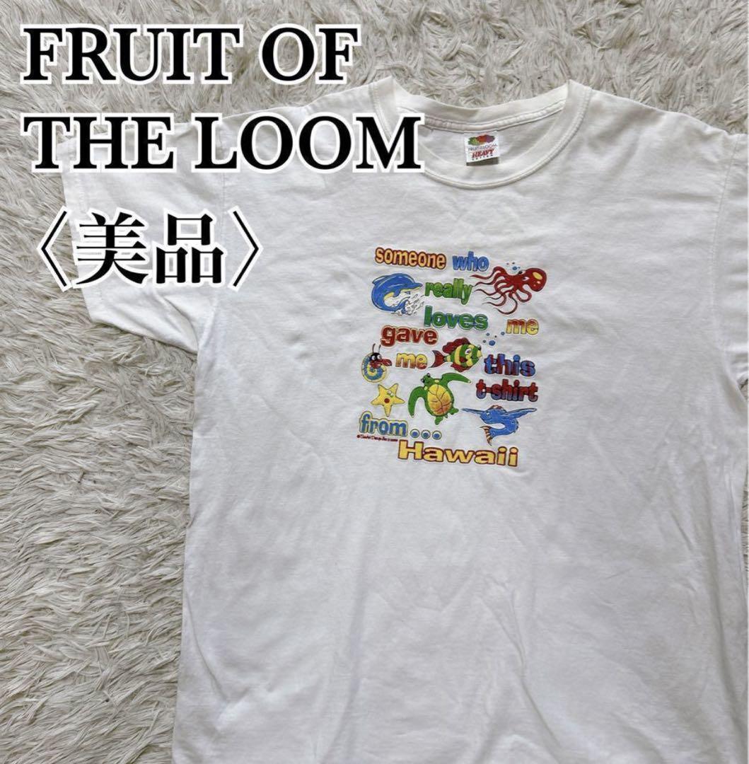 

[USED] FRUIT OF THE LOOM Hawaiian print T-shirt