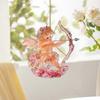 New 2D Acrylic Elf Angel Hanging Flat Love Diamond Christmas Tree Ornaments Angel Keychain Rearview Mirrors